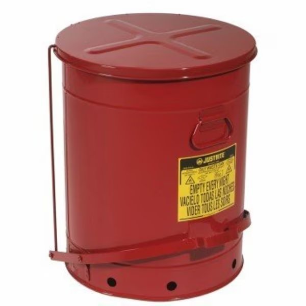 Steel Self-Closing Oily Waste Can ext. dia. 18.38